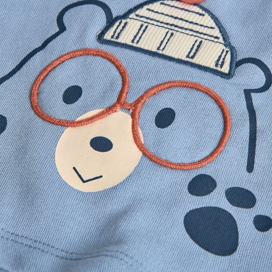 Conjunto punto Osito y rayas