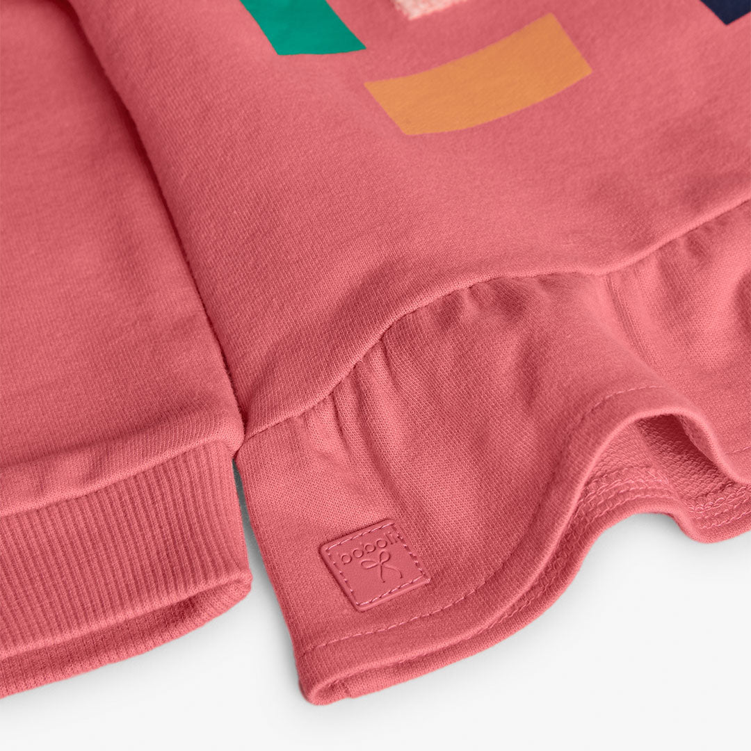 Sudadera Rosa geométrica