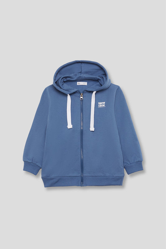 Sudadera con cremallera Azul