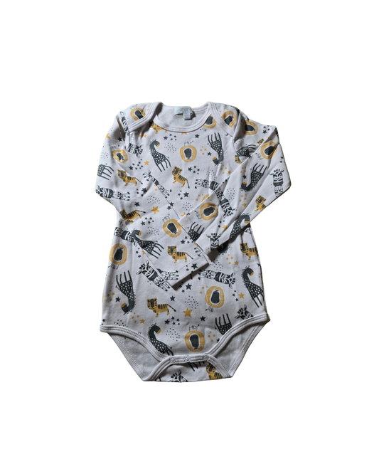 Bodie blanco Jirafas y leones