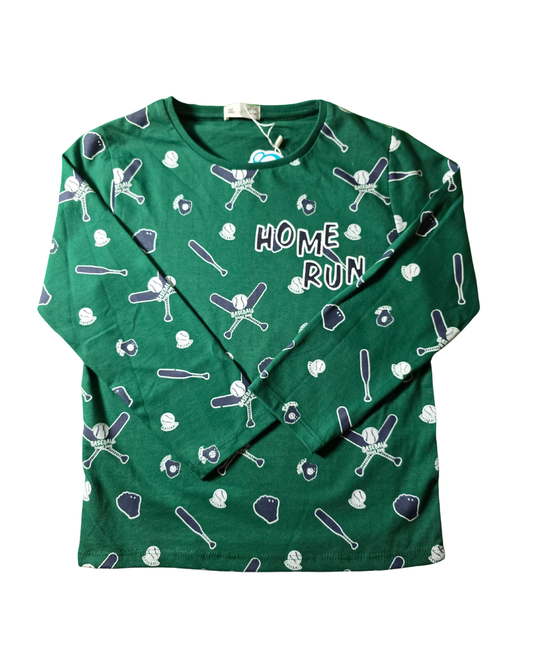 Camiseta Polo Verde Baseball